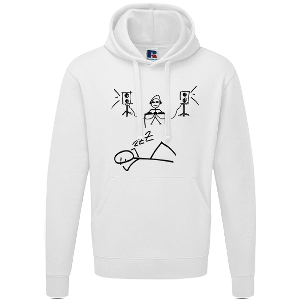 Bild von DU HAST GERATZT - HOODY [weiß]